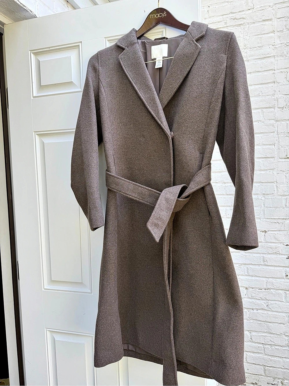 H&M Brown Belted Women's Trench Coat